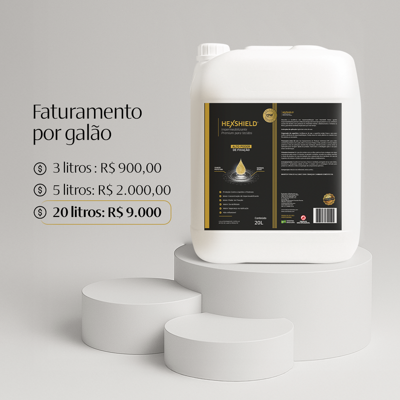 HexShield | Impermeabilizante para tecidos 20 Litros