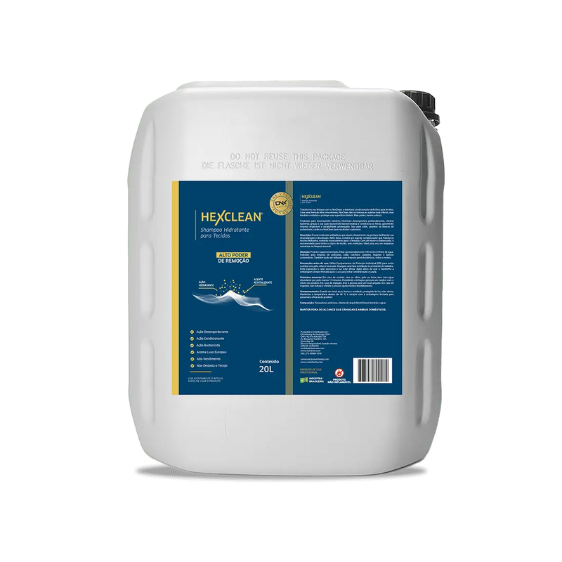 HexClean | Shampoo Hidratante para Tecidos 20 Litros