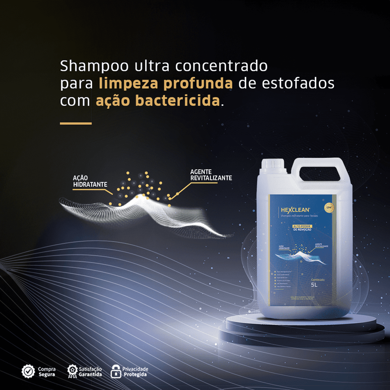 HexClean | Shampoo Hidratante para Tecidos